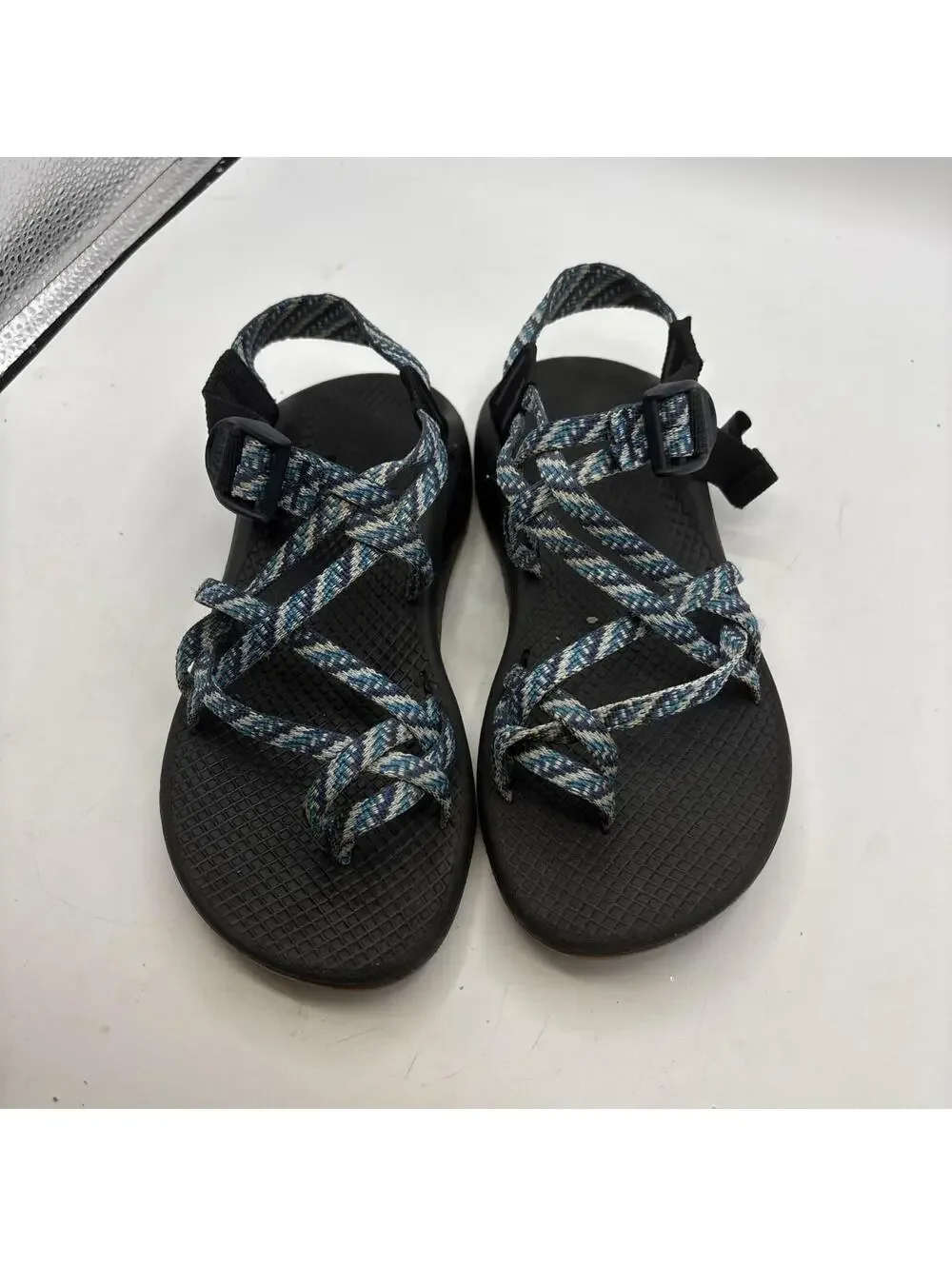 Chaco Blue Double Toe Loop Nylon Sandals Women's Sz 7 US J107232